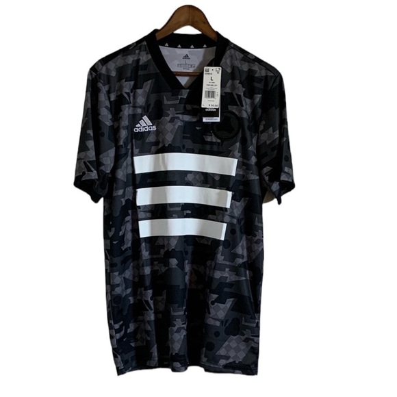 Adidas Tan AOP Digital Camo Graphic Jersey - Picture 1 of 8